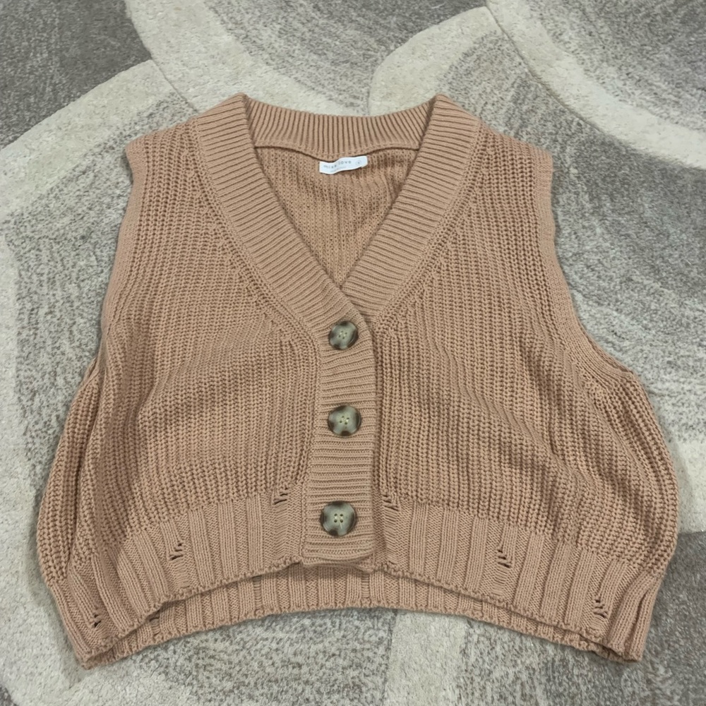 Beige knit sweater